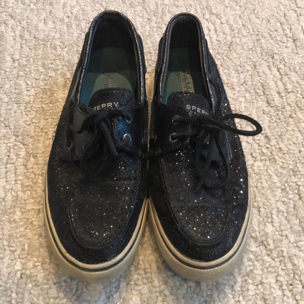 Black glitter SPERRYS!